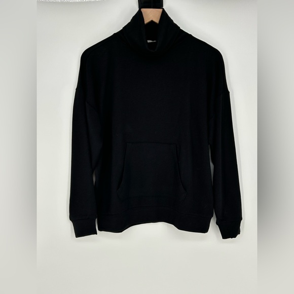 LOFT Tops - "NWT"‎ LOFT Mock Neck Sweatshirt Pullover In Black- Women's Small